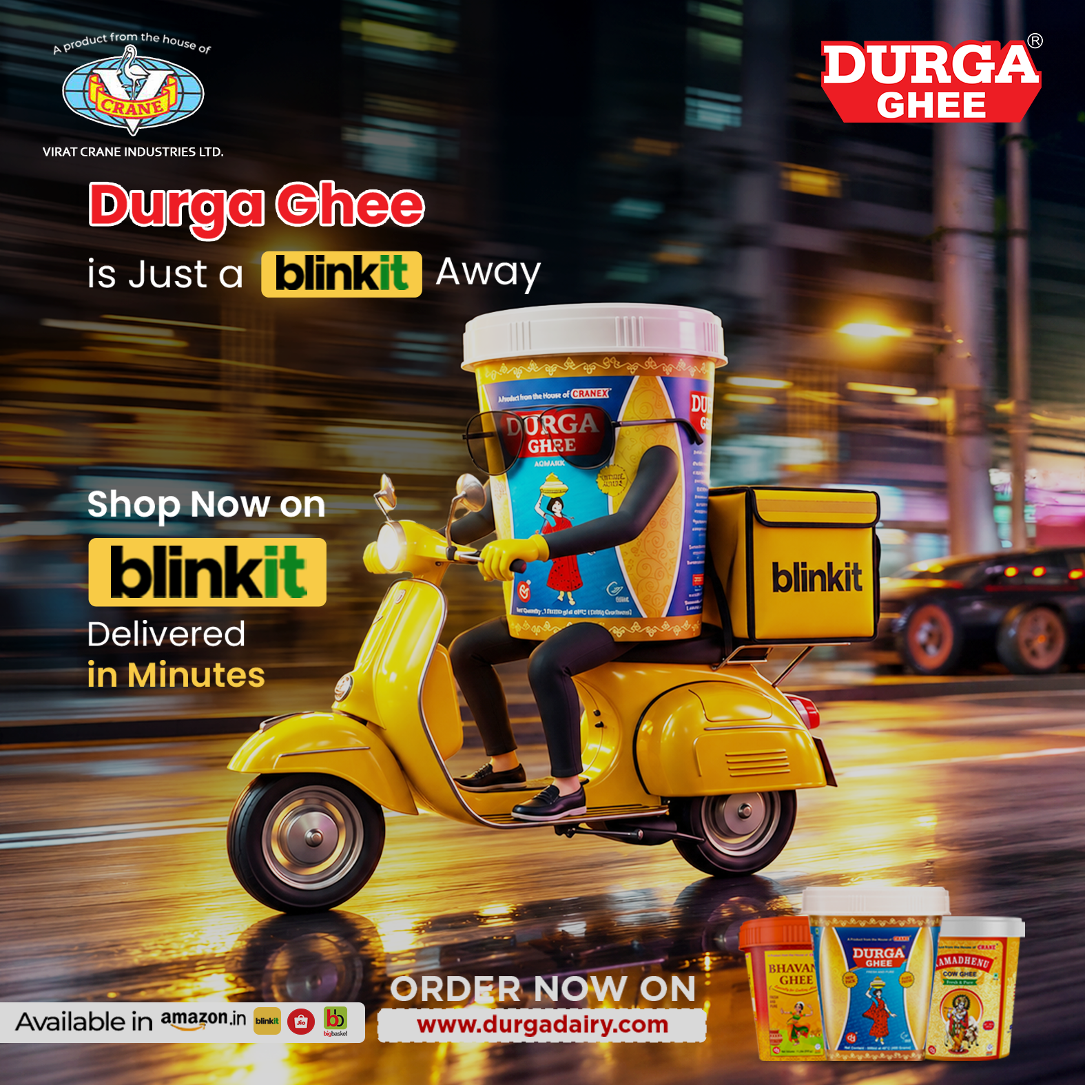 Durga Ghee Social Media Promotion and Creative